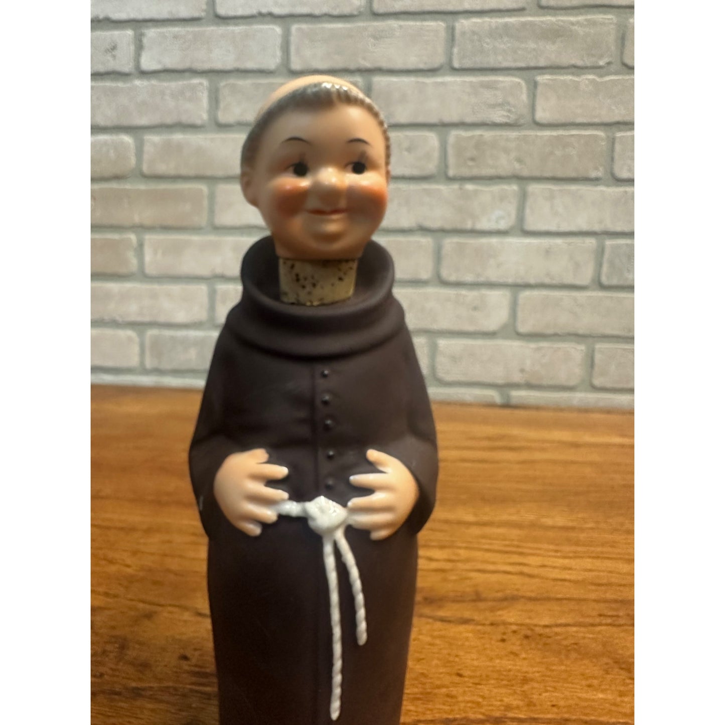 Vintage 1956 Goebel West Germany Friar Tuck Monk Decanter Bottle 10" Tall