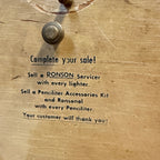Ronson Cigarette Lighter Display Case Store Display As-Is