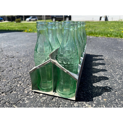 Vintage 1950s Coca-Cola Aluminum 12 Soda Bottle Carrier Advertising