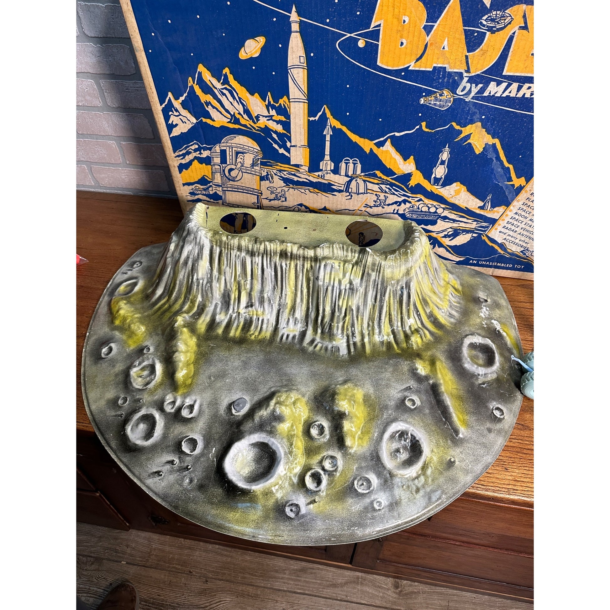RARE 1960s Marx Moon Base Playset w/ Original Box Sci-Fi Space Toy