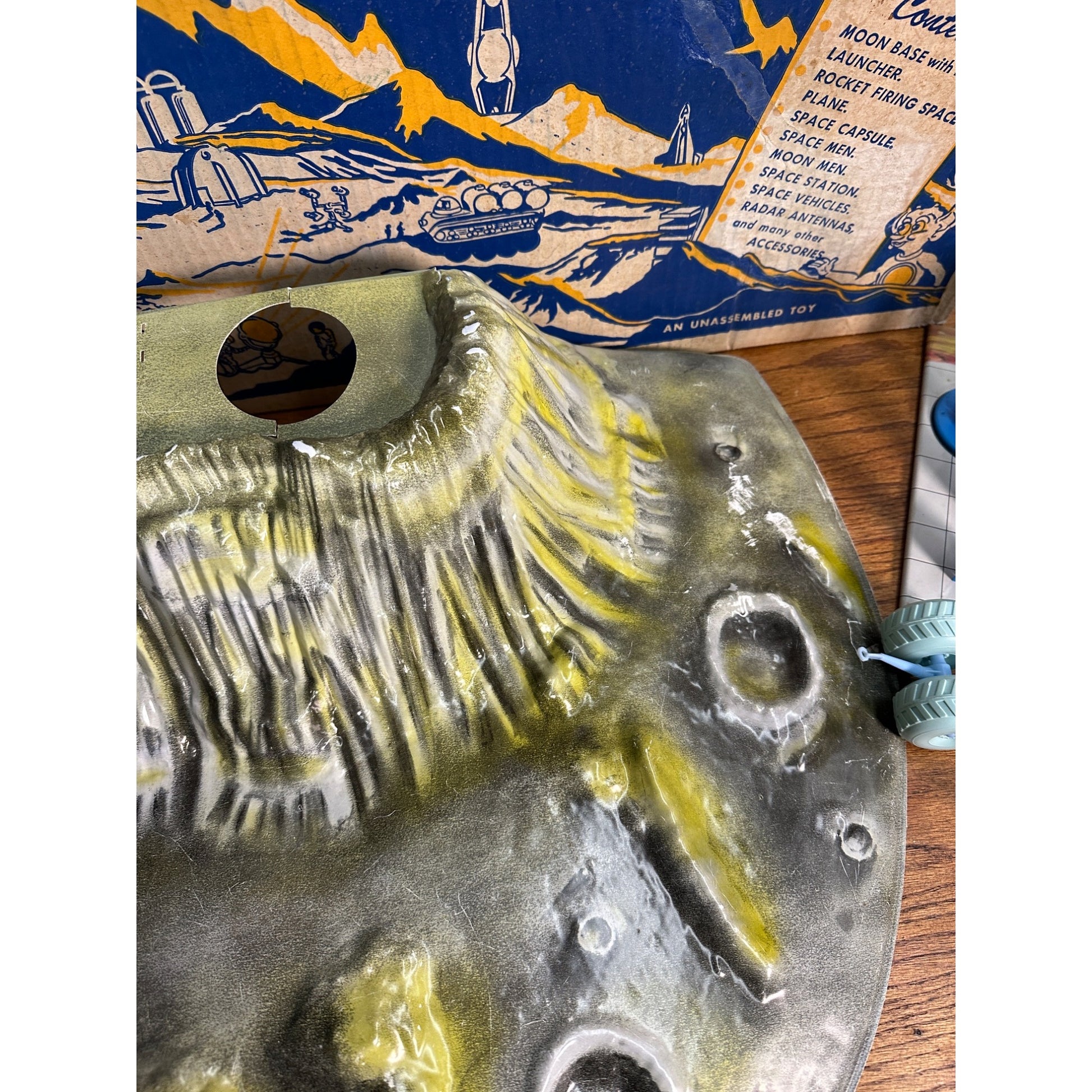 RARE 1960s Marx Moon Base Playset w/ Original Box Sci-Fi Space Toy