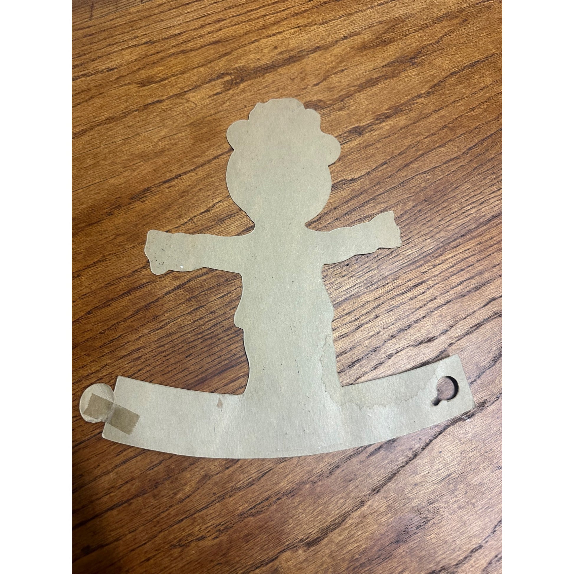 Vintage 1950s Beistle Halloween Diecut Standup - JOL Pumpkin Man Scarecrow