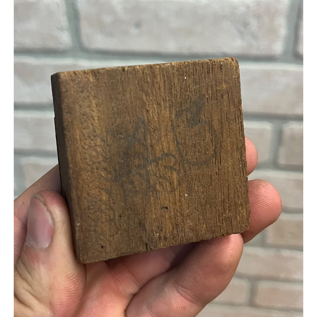 Vintage Letterpress Printing Block Old King Coal Advertising Copper