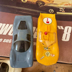 Eldon Power Pack "8" 1967 Road Race Set W/ Cars Sold As-Found Untested