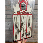 Vintage 1945 Champion Lucky Charm Harmonica Key Chain Store Display Sign