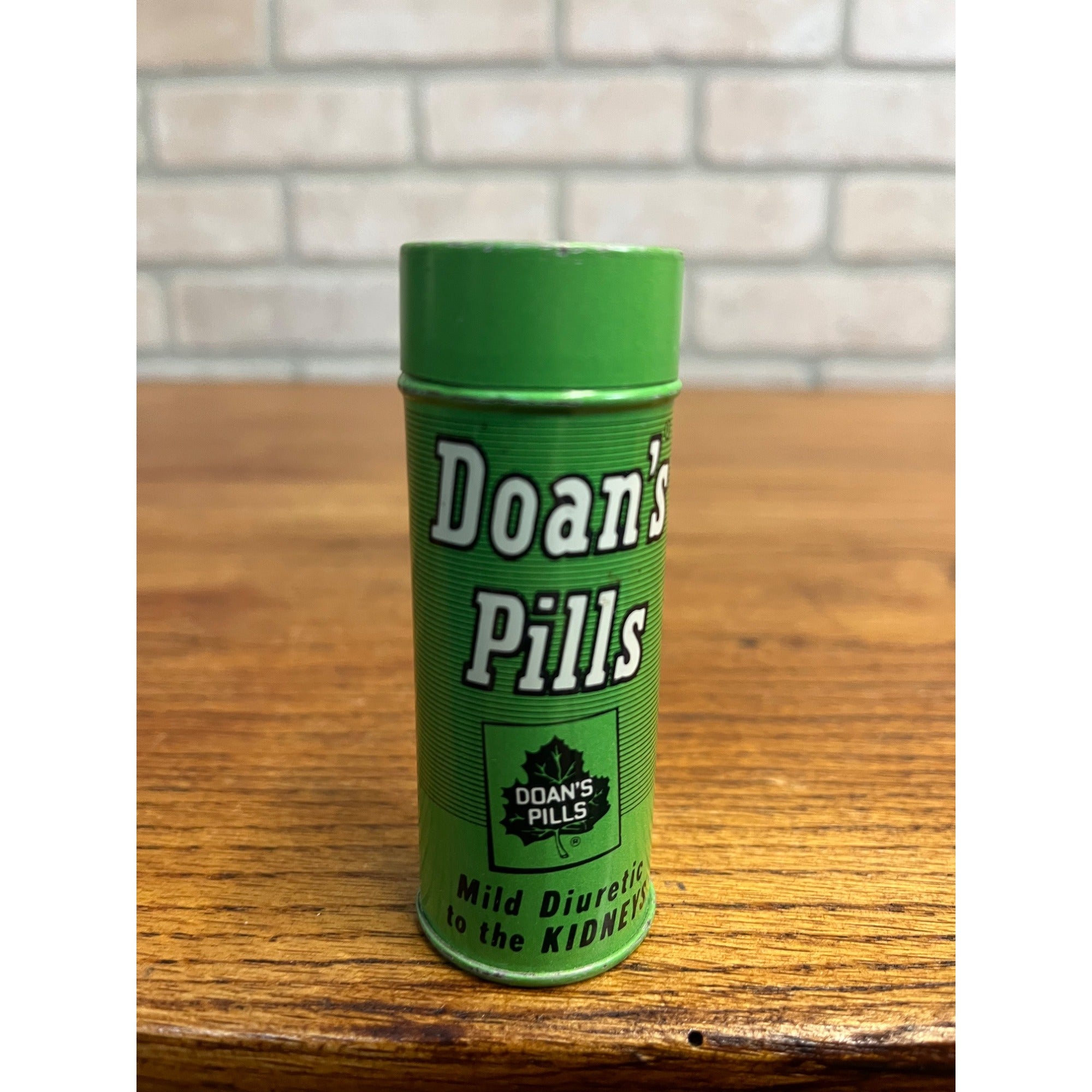 Vintage Doan's Pills Kidney Diuretic Empty Advertising Tin Medicine Tube Can