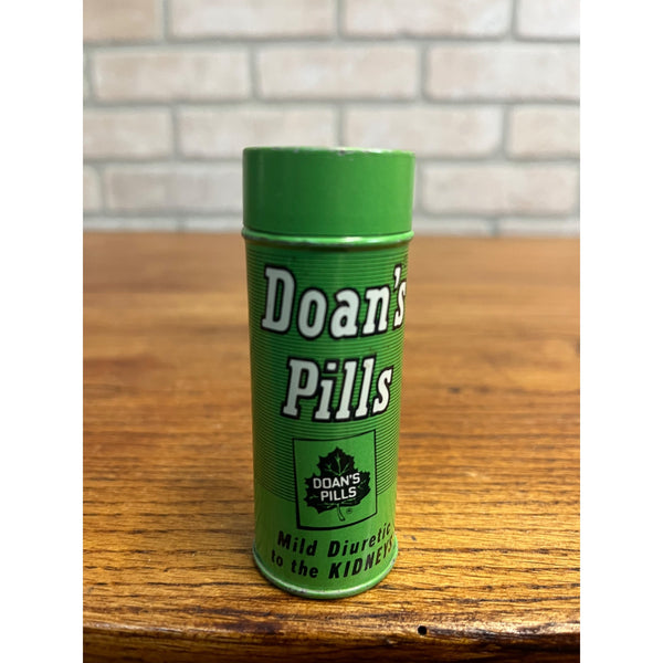 Vintage Doan's Pills Kidney Diuretic Empty Advertising Tin Medicine Tube Can