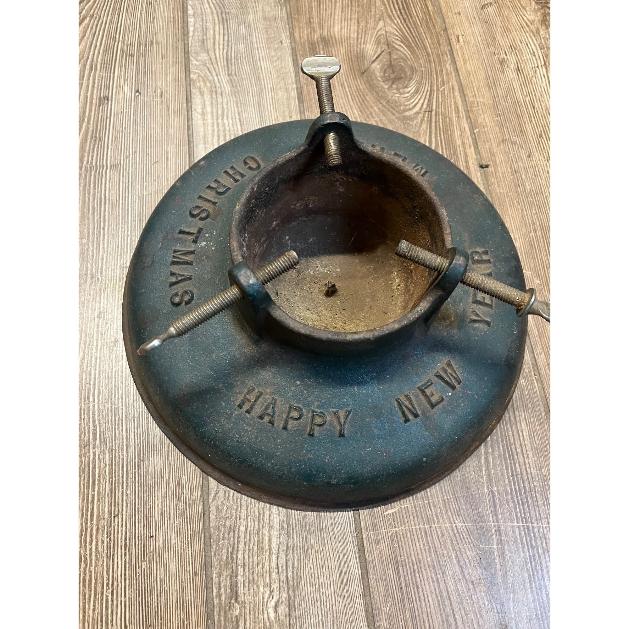 Vintage Brillion Iron Works Cast Iron Christmas Tree Stand Real Christmas Tree