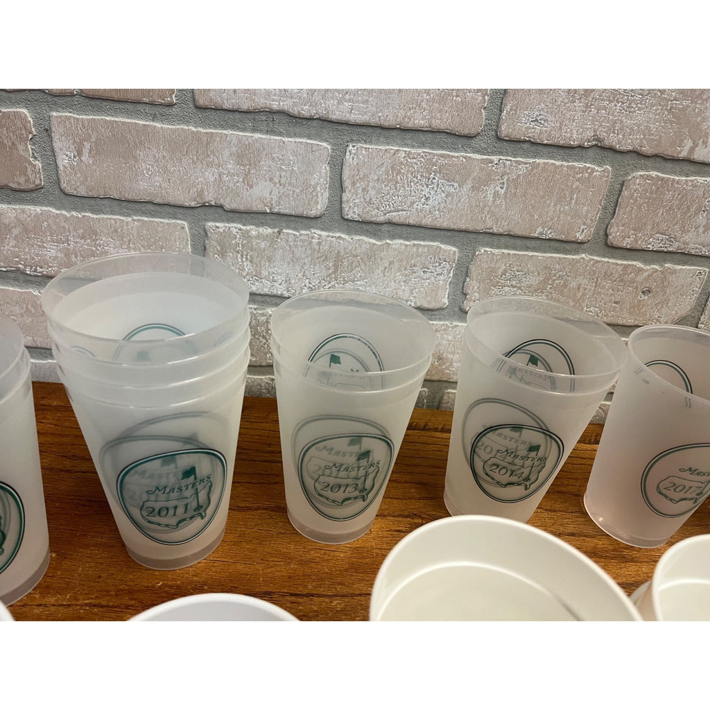Vintage Masters Golf Tournament Plastic Drink Cups 1996 to 2009 HUGE LOT (28)