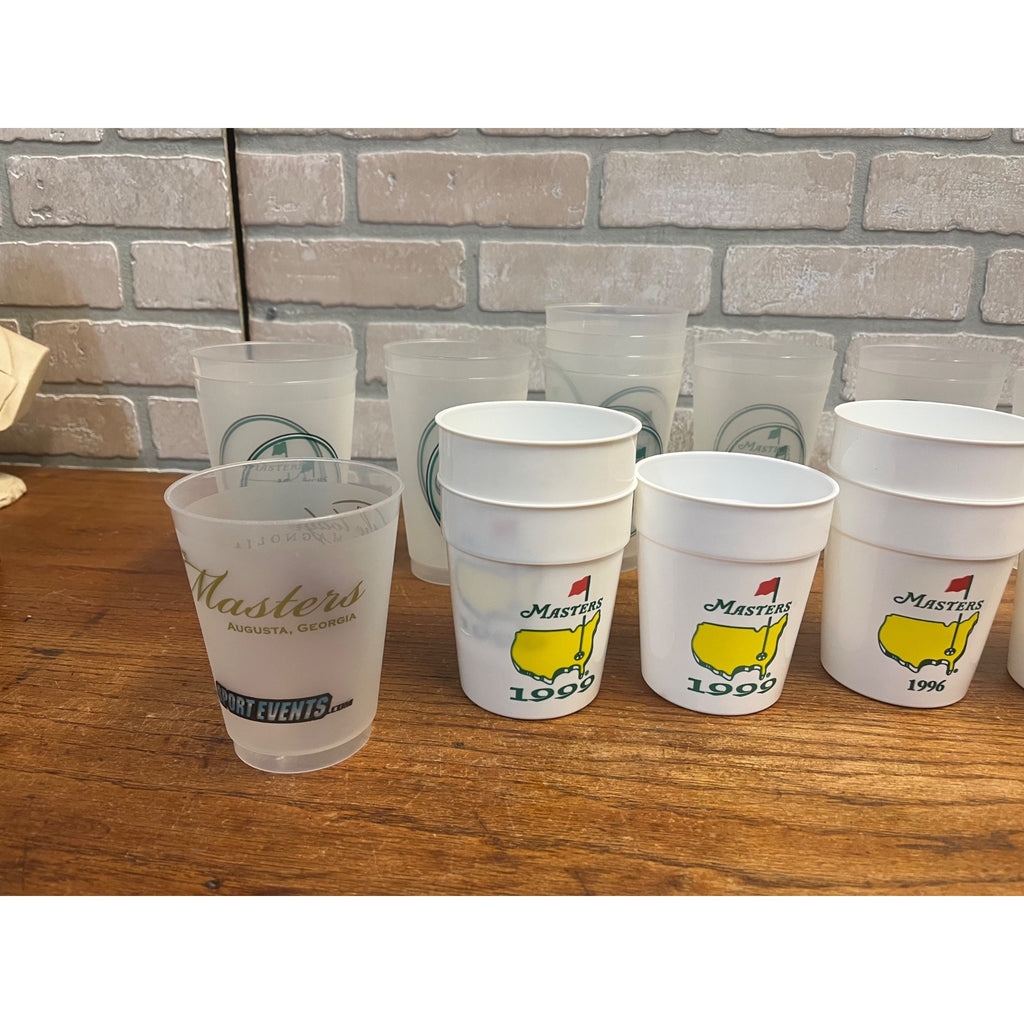 Vintage Masters Golf Tournament Plastic Drink Cups 1996 to 2009 HUGE LOT (28)