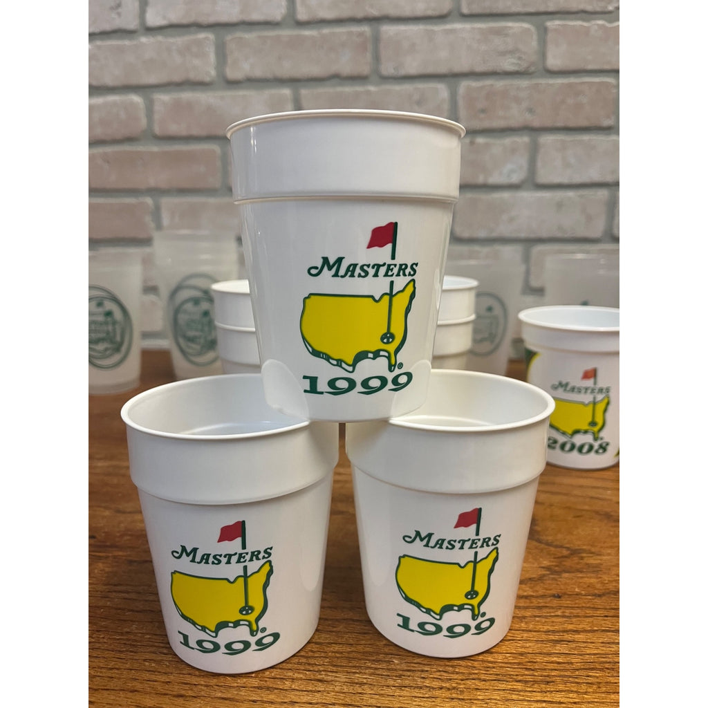 Vintage Masters Golf Tournament Plastic Drink Cups 1996 to 2009 HUGE LOT (28)