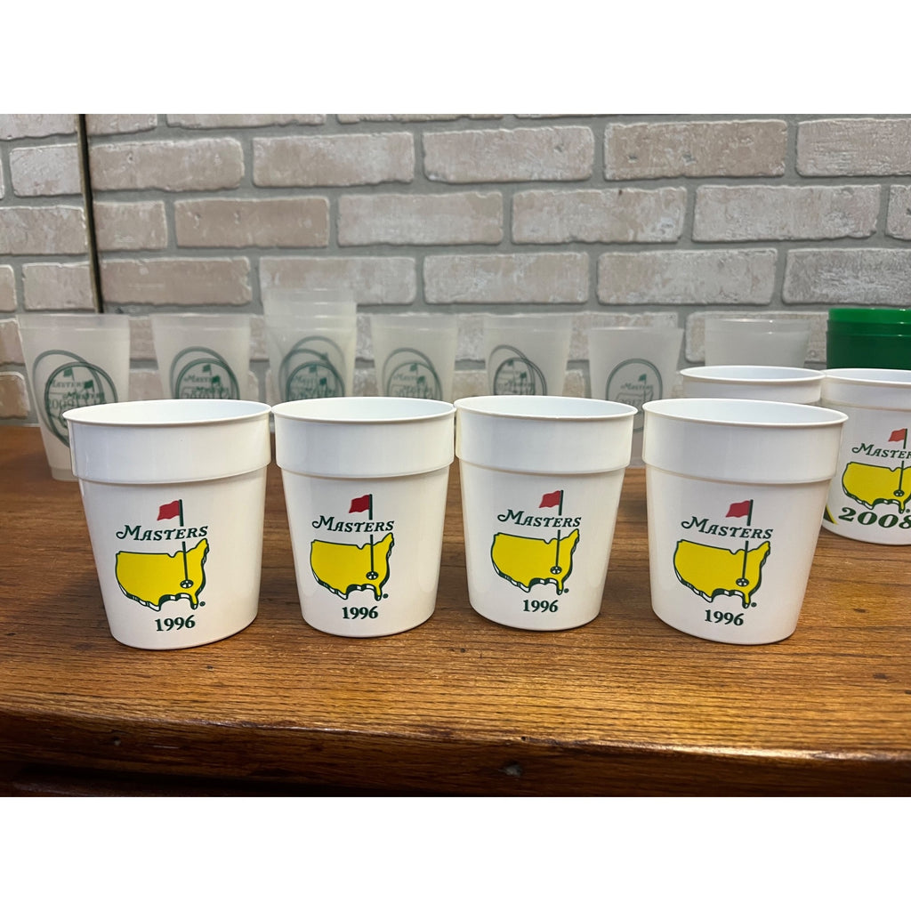 Vintage Masters Golf Tournament Plastic Drink Cups 1996 to 2009 HUGE LOT (28)