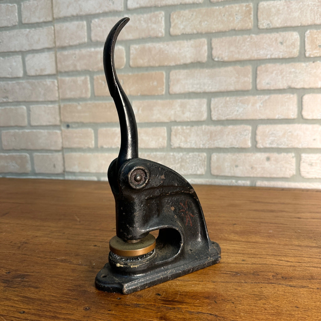 Antique Cast Iron Notary Stamp Seal -Kentucky Blakemooe Notary Public