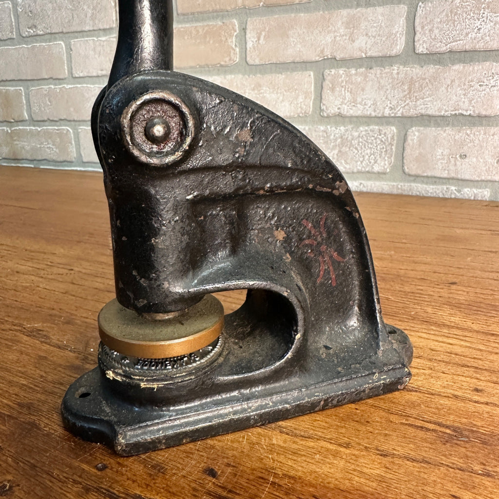 Antique Cast Iron Notary Stamp Seal -Kentucky Blakemooe Notary Public