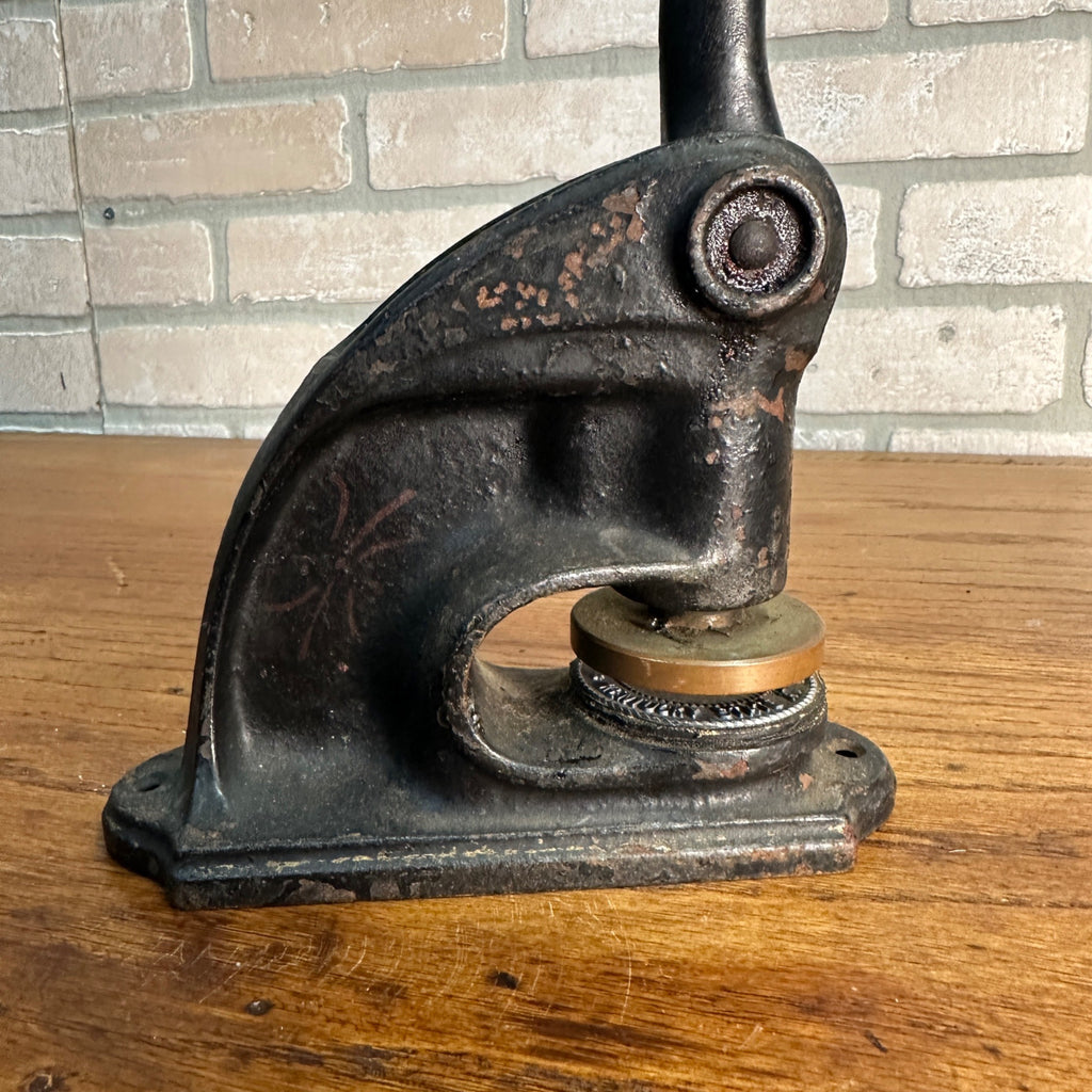 Antique Cast Iron Notary Stamp Seal -Kentucky Blakemooe Notary Public
