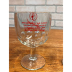 Vintage Leinenkugel Beer Mug Goblet Pair Lot (2) Indian Maiden Logo 6" Tall