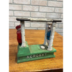 Vintage Hubley Acrobat Cast Iron Mechanical Bank - Works - Patent 1882