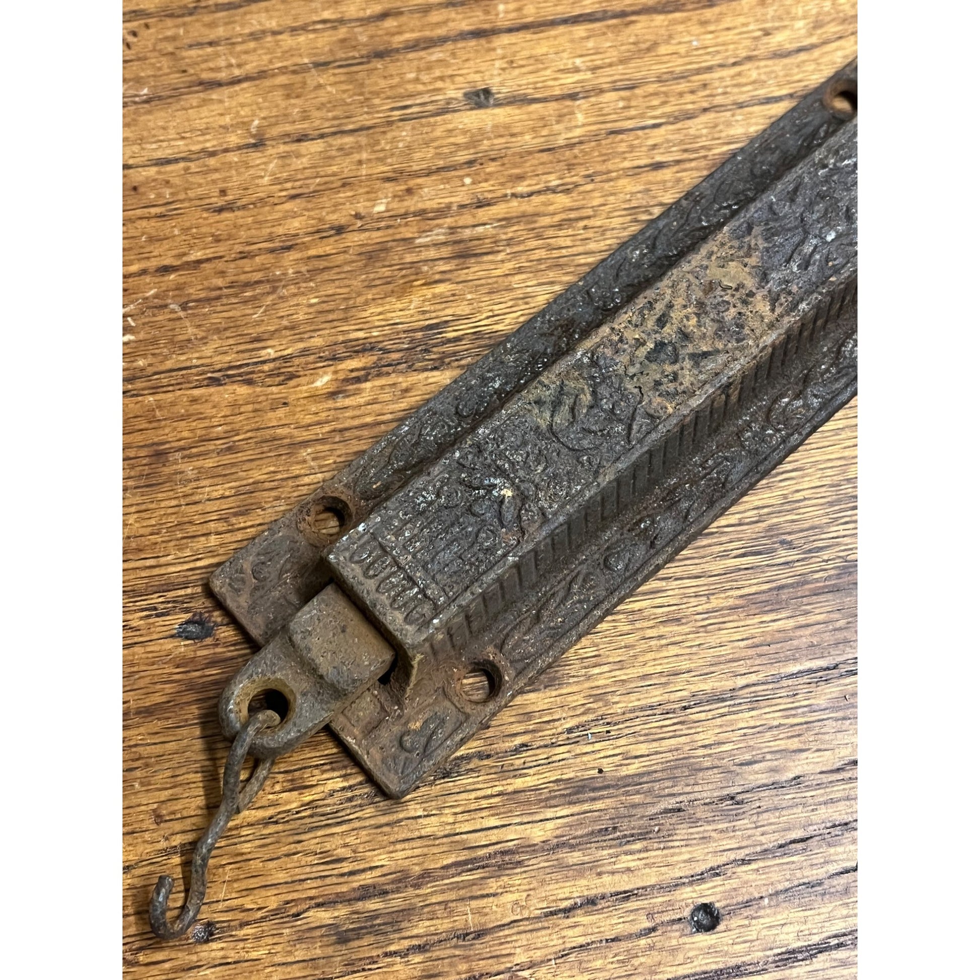 Antique Victorian Eastlake Spring Loaded Latch Rusty - Works