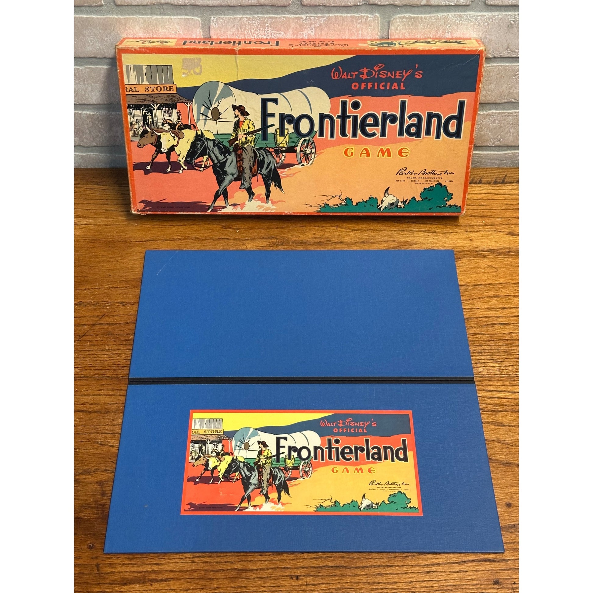 Vintage 1955 Walt Disney's Frontierland Board Game - Parker Bros