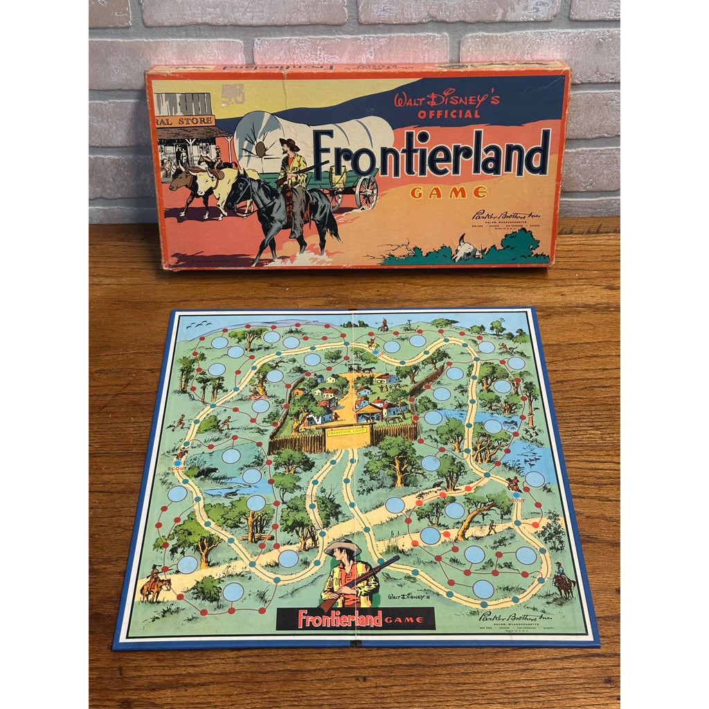 Vintage 1955 Walt Disney's Frontierland Board Game - Parker Bros