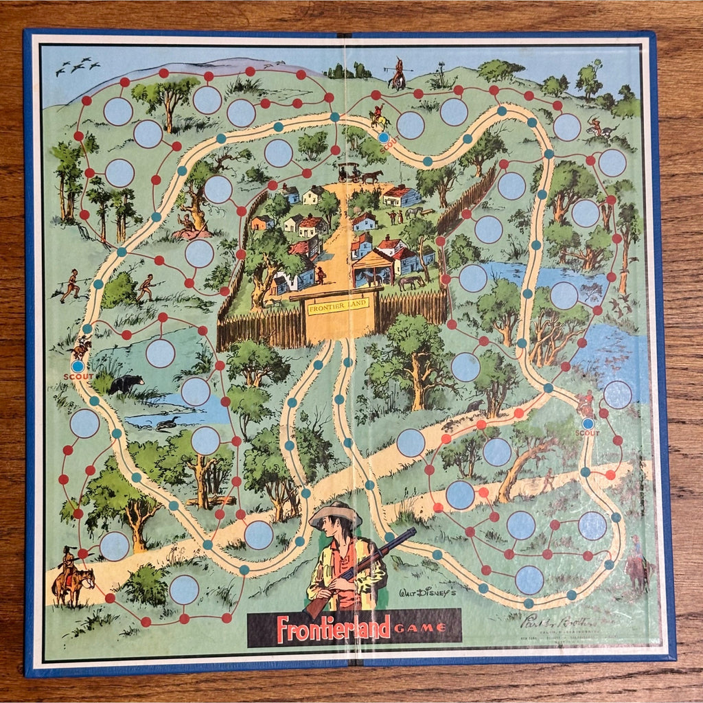 Vintage 1955 Walt Disney's Frontierland Board Game - Parker Bros