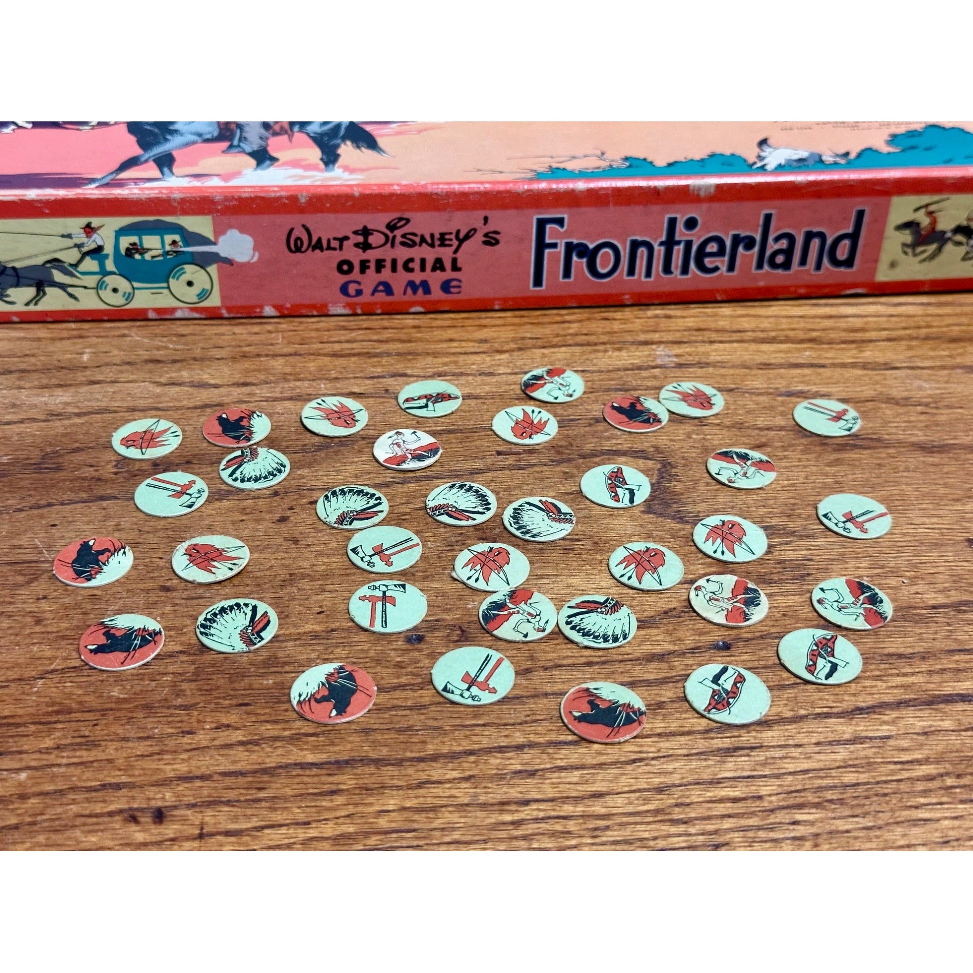 Vintage 1955 Walt Disney's Frontierland Board Game - Parker Bros