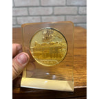 Vintage 1960's Wisconsin State University Oshkosh Desk Cup Paperweight Display