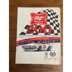 1974 Miller High Life 200 Stock Car Race Souvenir Program Milwaukee Wisconsin