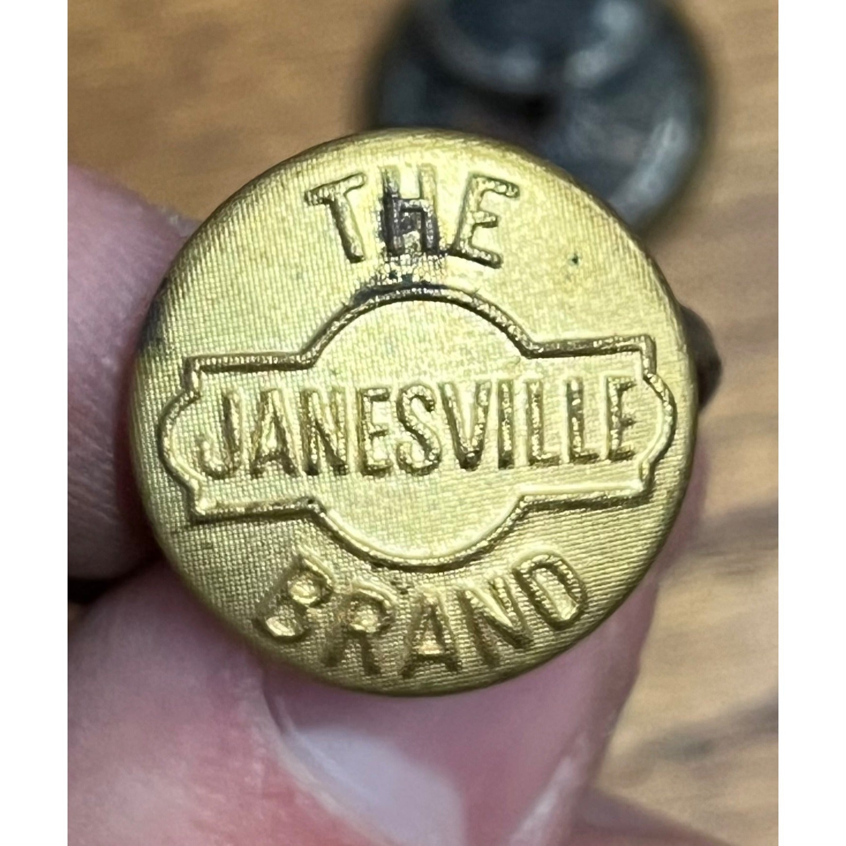 Vintage Lot (2) Janesville Clothing Co. WI1913-1918 Wobble Shank Buttons Jacket