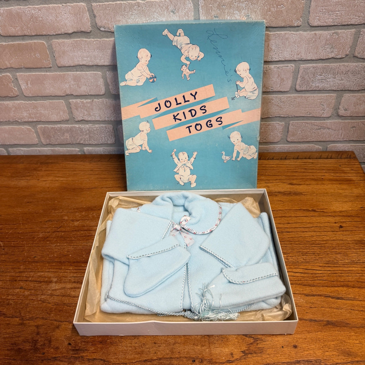 Vintage Jolly Kids Togs Light Blue Boy's Outfit Deadstock NOS NEW
