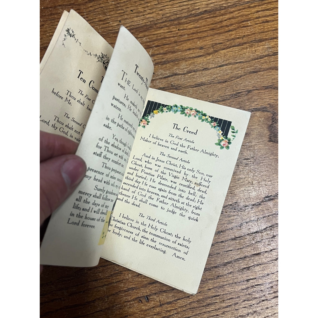 Vintage 1934 Bible The Good Shepherd Helps Little Children CR Gibson & Company