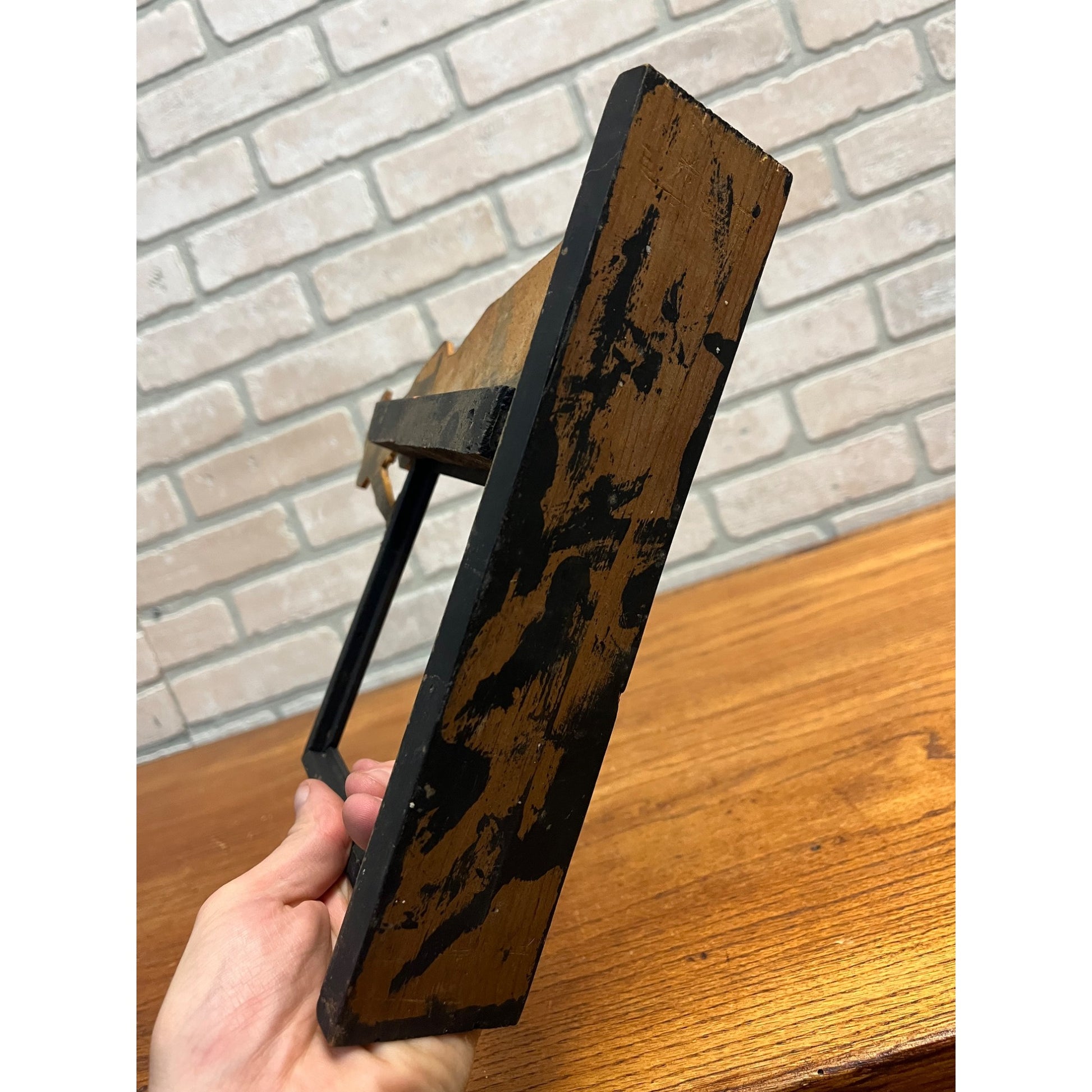 RARE Vintage 1930s Art Deco Sexy Pinup Girl Wooden Diecut Photo Picture Frame