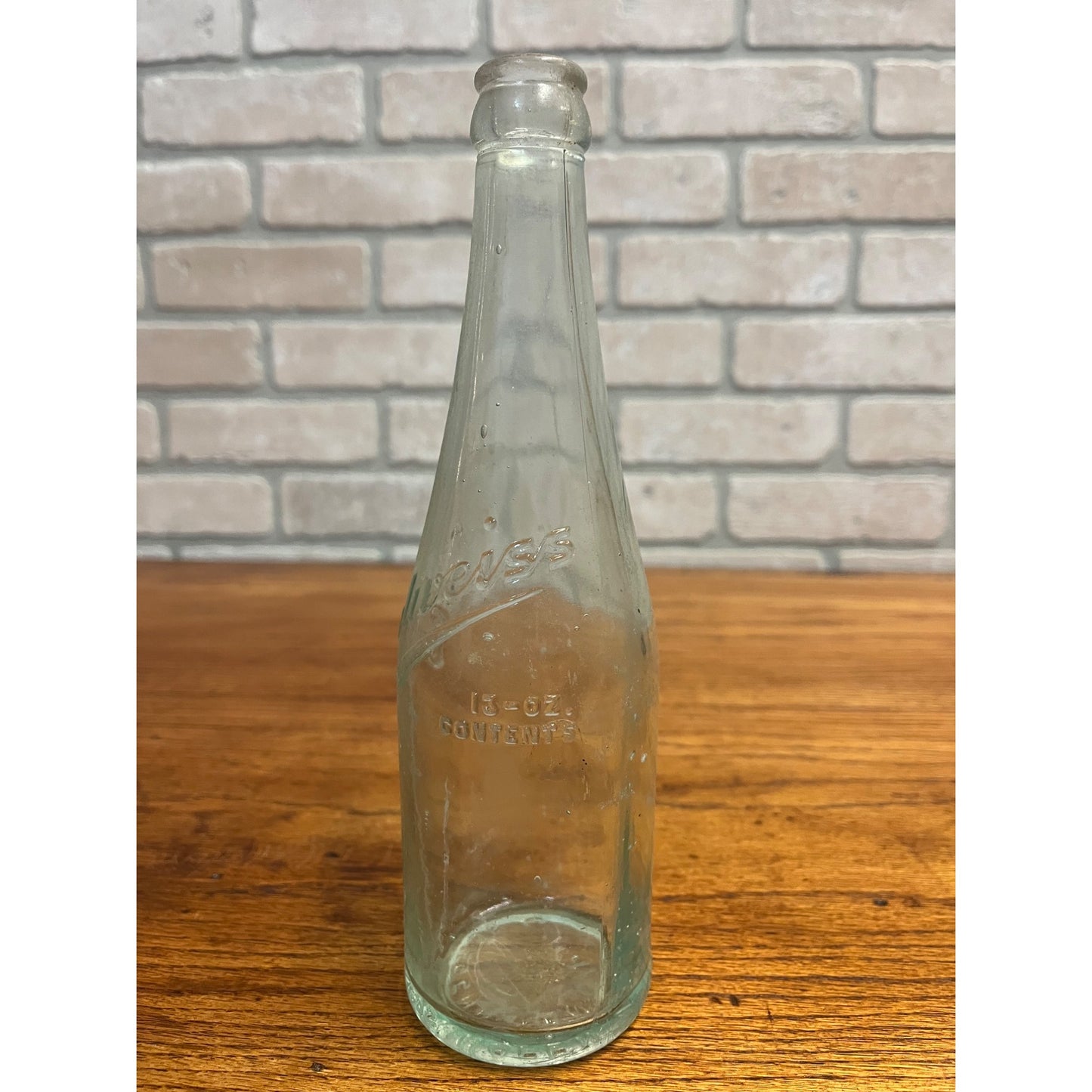 Vintage Edelweiss Schoenhofen Brewery Chicago Glass 13oz Beer Bottle Embossed