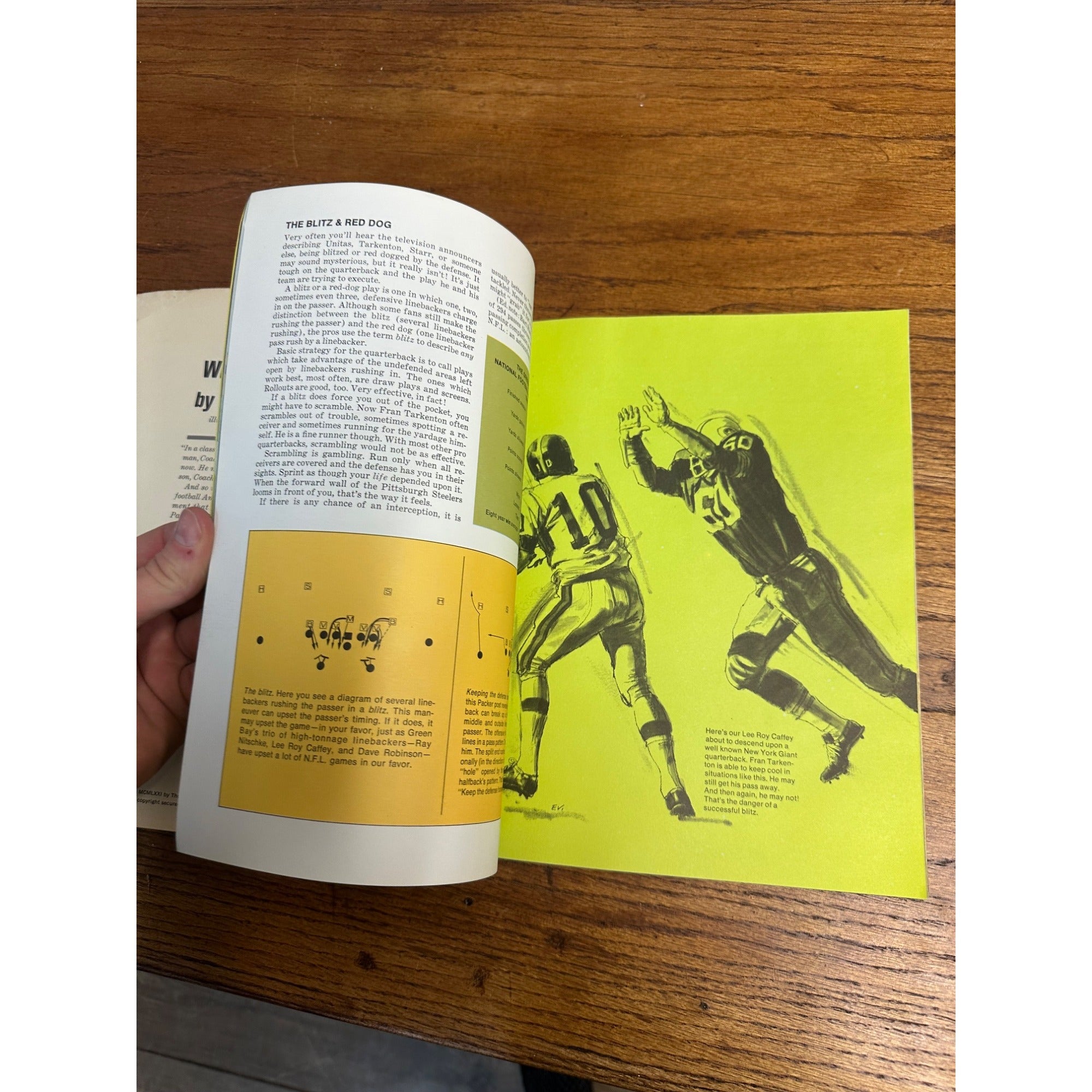 VINTAGE 1971 Bart Starr Winning Football How To Book, Green Bay Packers