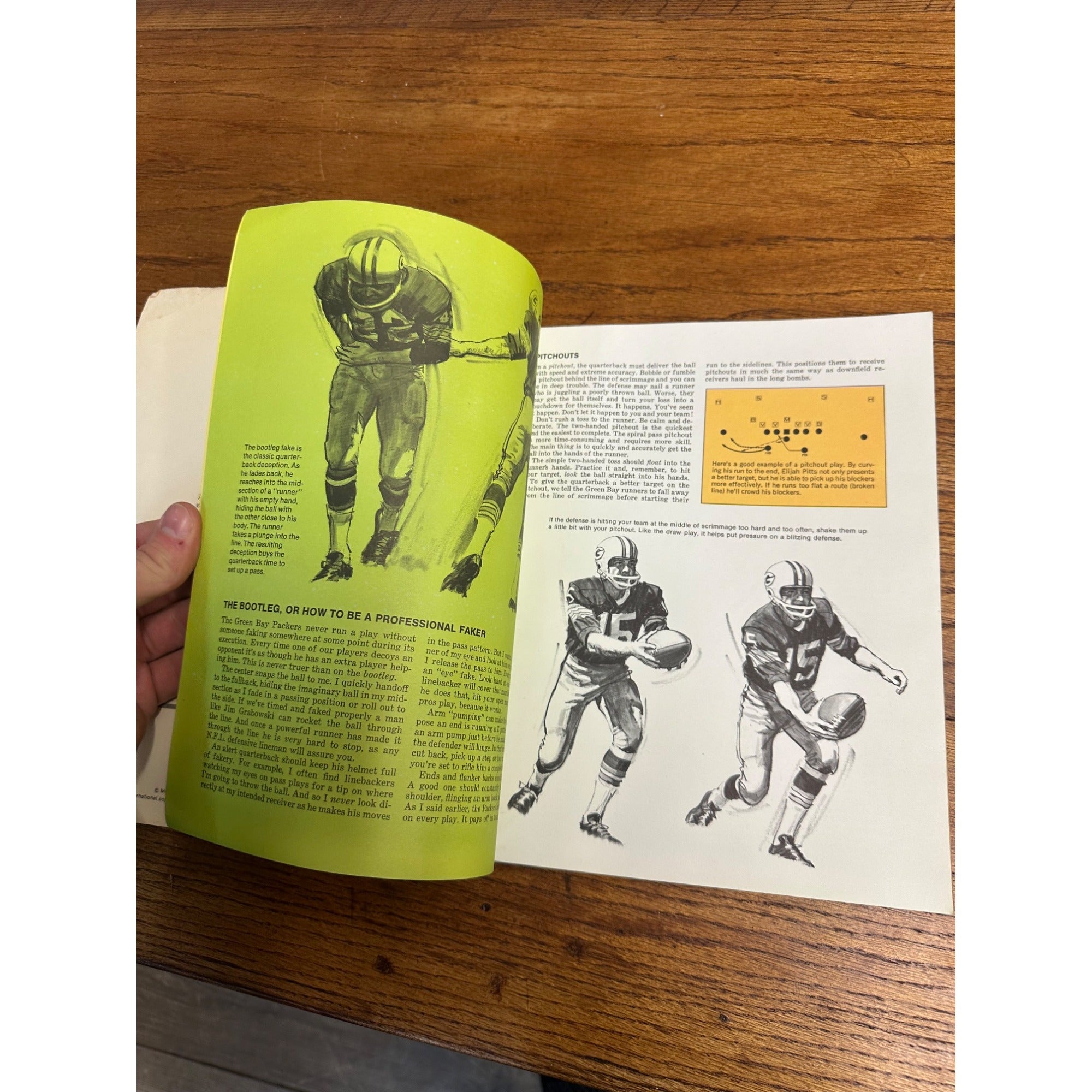 VINTAGE 1971 Bart Starr Winning Football How To Book, Green Bay Packers