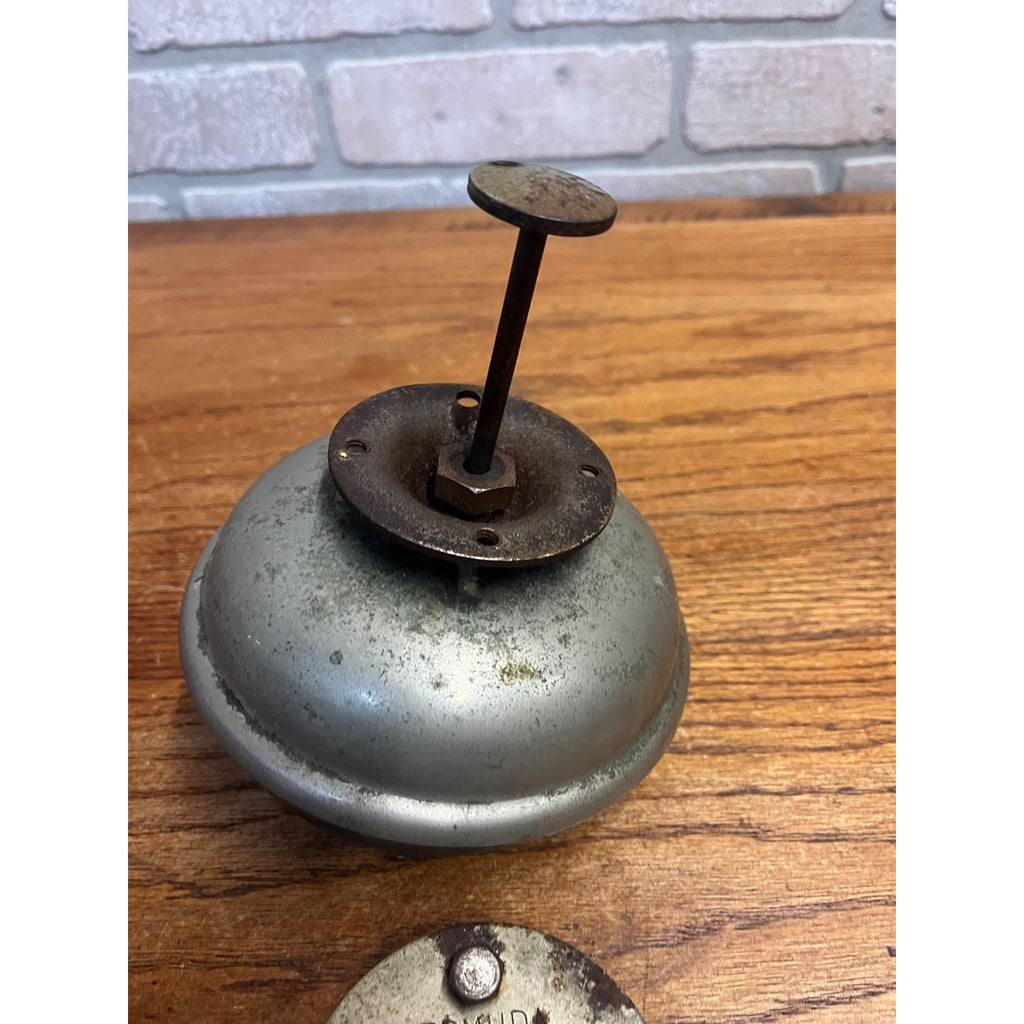 Antique 1890s Bermuda Carriage Bell Trolley Buggy 2-Gong Push Step - Works