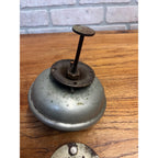 Antique 1890s Bermuda Carriage Bell Trolley Buggy 2-Gong Push Step - Works