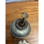 Antique 1890s Bermuda Carriage Bell Trolley Buggy 2-Gong Push Step - Works