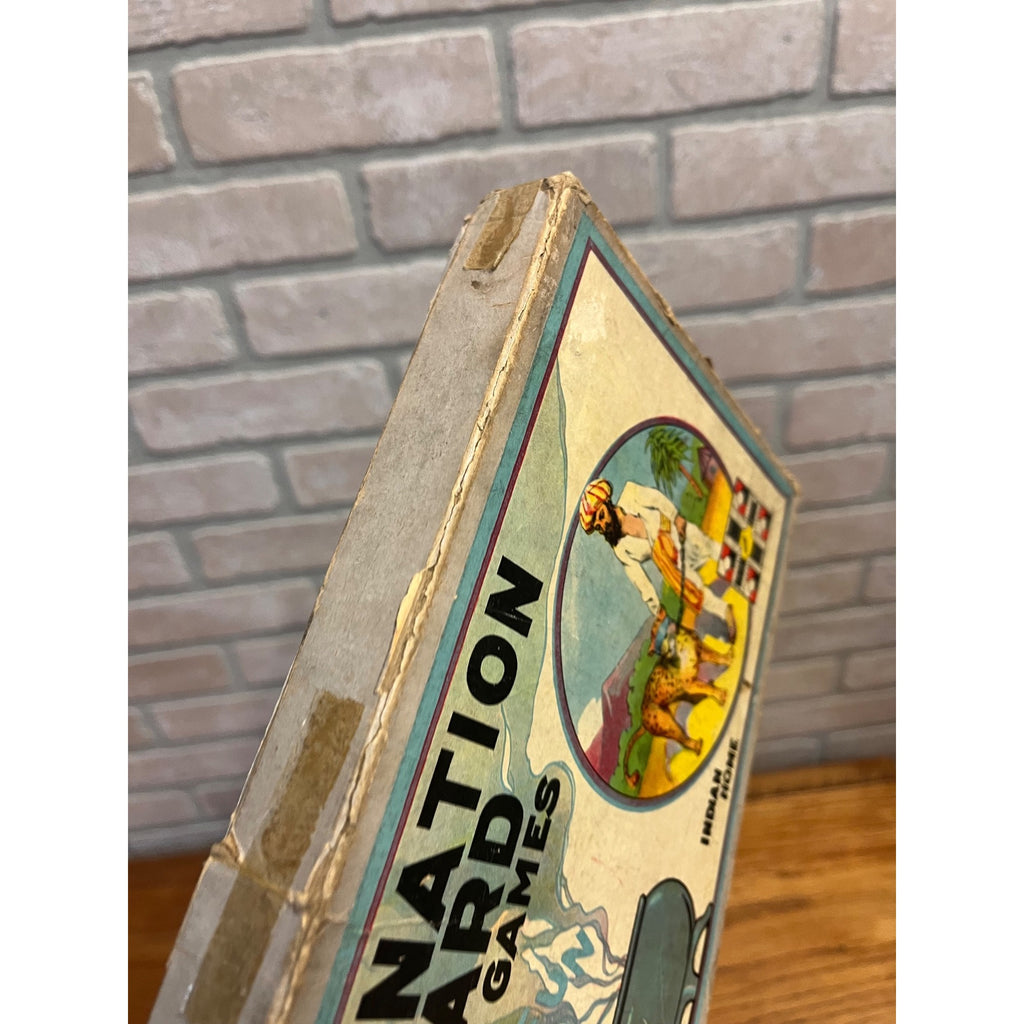 Antique 1920s Combination Board Games Army & Navy Indian Home Wilder Incomplete