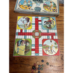 Antique 1920s Combination Board Games Army & Navy Indian Home Wilder Incomplete