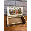 Vintage Blue Stocking Cigar Wooden Box Advertising Pennsylvania Store Display