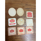 Vintage Schmidt's Beer Bar Coasters Lot City Club Red White ++