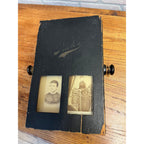 SCARCE Antique Victorian Mechanical Flip-Style Photo Album Viewer Revolving 1800