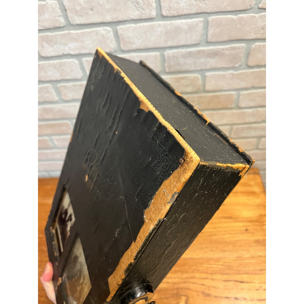 SCARCE Antique Victorian Mechanical Flip-Style Photo Album Viewer Revolving 1800