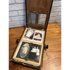 SCARCE Antique Victorian Mechanical Flip-Style Photo Album Viewer Revolving 1800