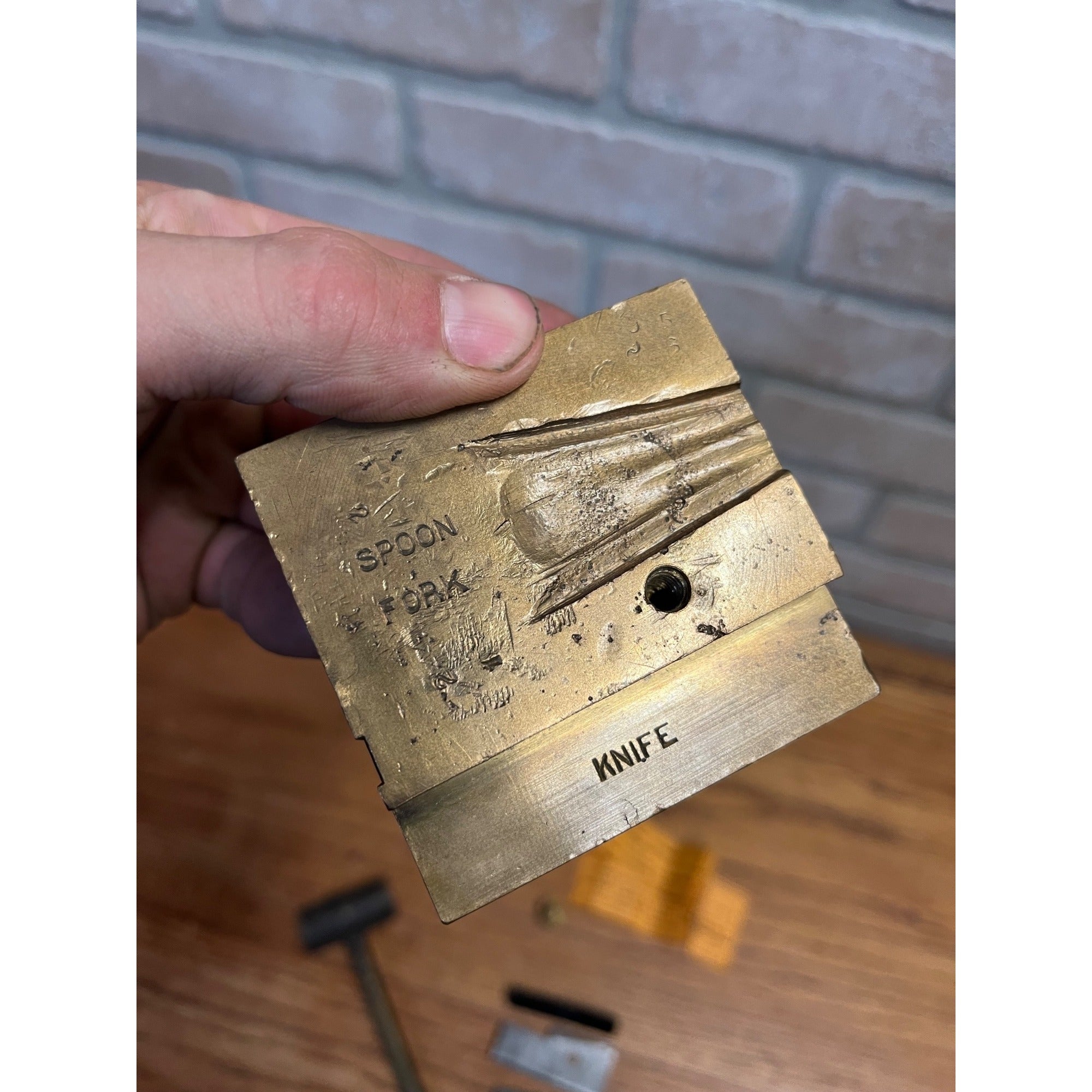 Rare Early WWI-WWII U.S. Army Military Dog Tag Stamping Field Kit