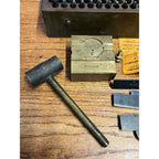 Rare Early WWI-WWII U.S. Army Military Dog Tag Stamping Field Kit