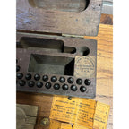 Rare Early WWI-WWII U.S. Army Military Dog Tag Stamping Field Kit