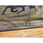 Antique 1876 Vacuum Oil Company Rochester NY Framed Litho Advertising Sign