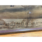 Antique 1876 Vacuum Oil Company Rochester NY Framed Litho Advertising Sign